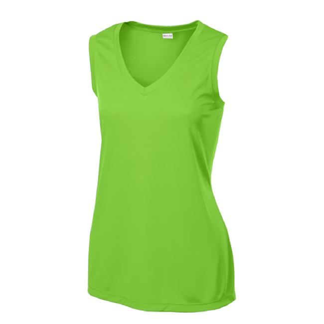 Ladies Sleeveless PosiCharge Competitor V-Neck Tee